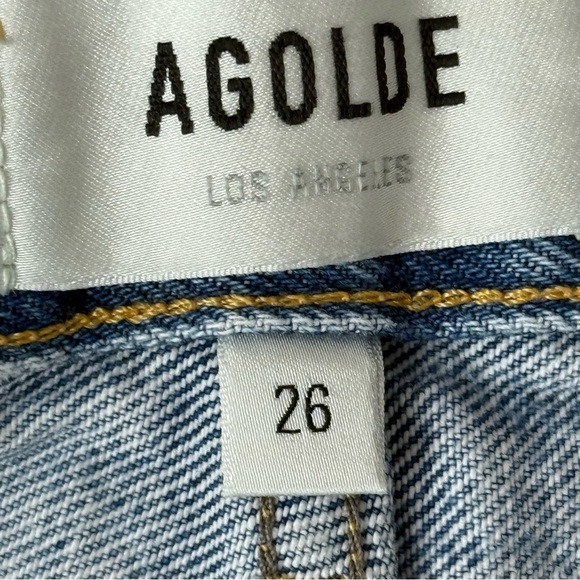 Agolde Women's Distressed Denim‎ Shorts Size 26 - Picture 7 of 9